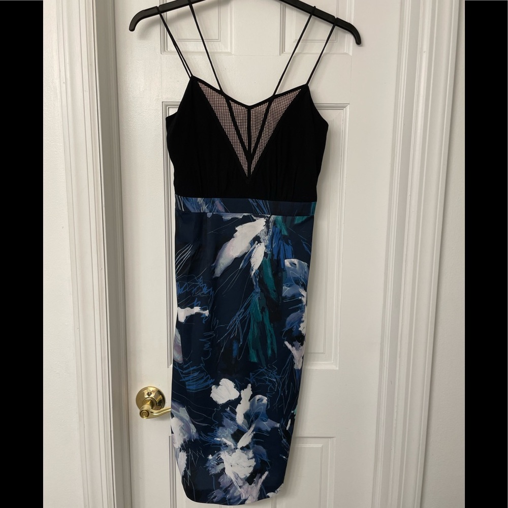 Chelsea28 Black Floral Dress Size 0